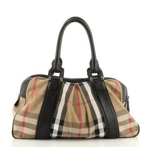 Burberry Knight Bag Purse Satchel signature nova house check XL leather/canvas